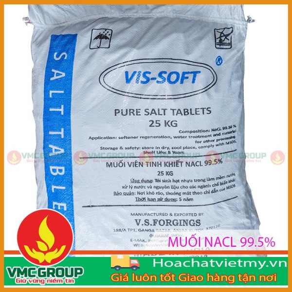 MUỐI VIÊN TINH KHIẾT NACL 99.5% ẤN ĐỘ